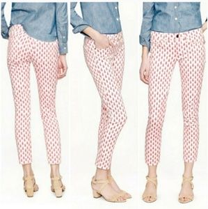 J. Crew Cropped Matchstick Jean - thistle print